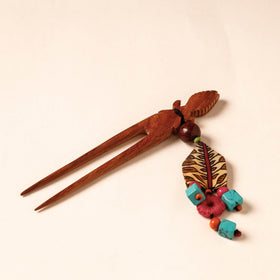  Handmade Gulmohar Flower Wooden Juda Stick 