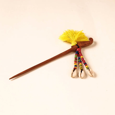  Handmade Gulmohar Flower Wooden Juda Stick 