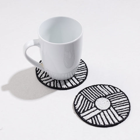  Handmade Hapur Bead Work Coasters 