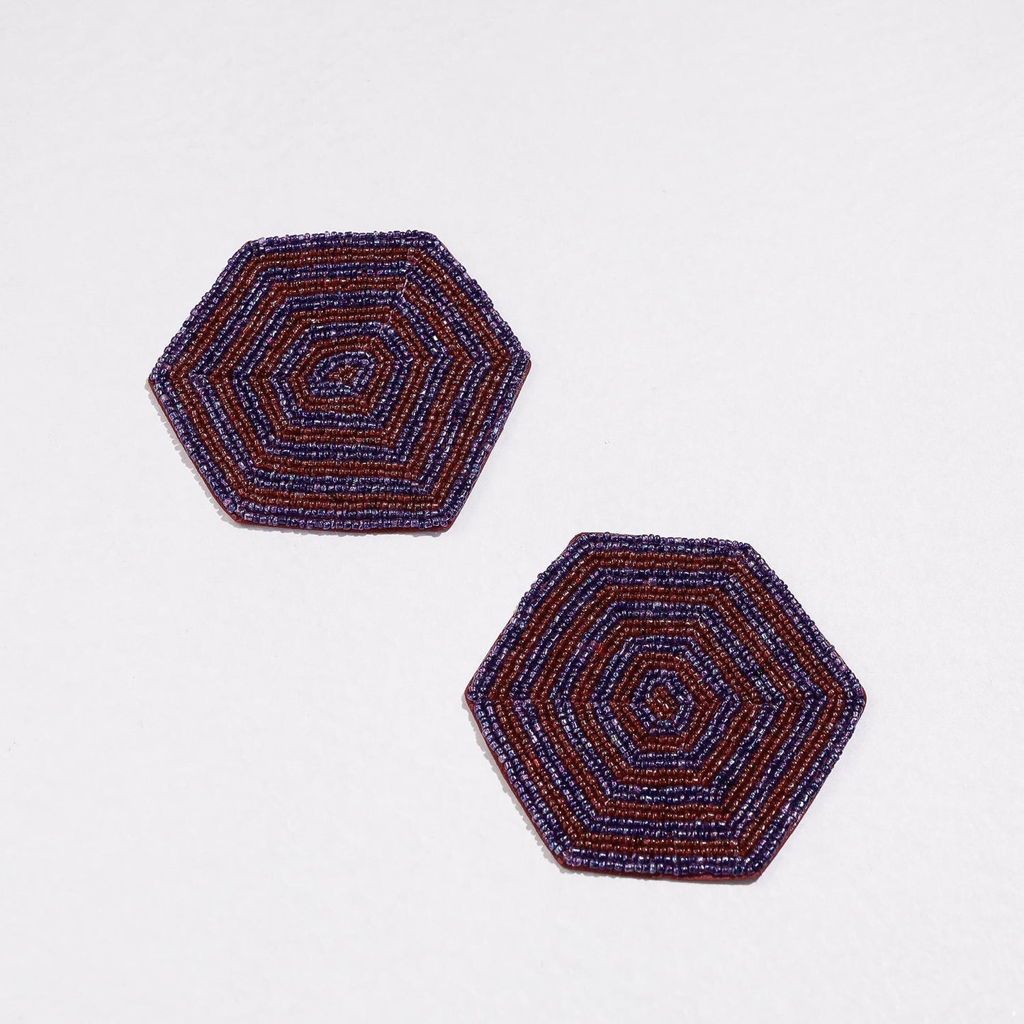  Handmade Hapur Bead Work Coasters 