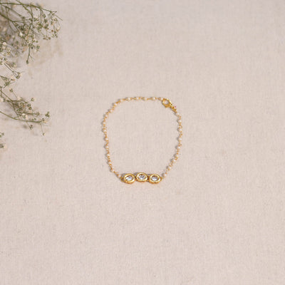 Handmade kundan work bracelet 101 - handcrafted