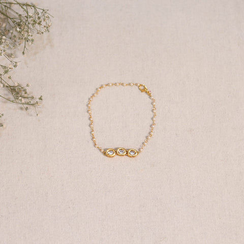 Handmade kundan work bracelet 101 - handcrafted