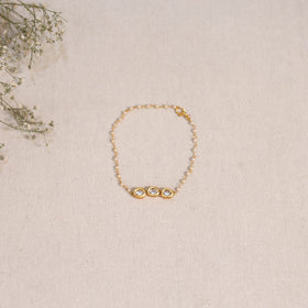 Handmade kundan work bracelet 101 - handcrafted