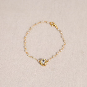 Handmade kundan work bracelet 35 - handcrafted