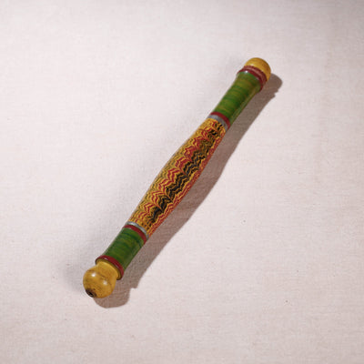  Handmade Lacquered Wooden Belan/बेलन (Chapatti Roller, Rolling Pin - Small) 
