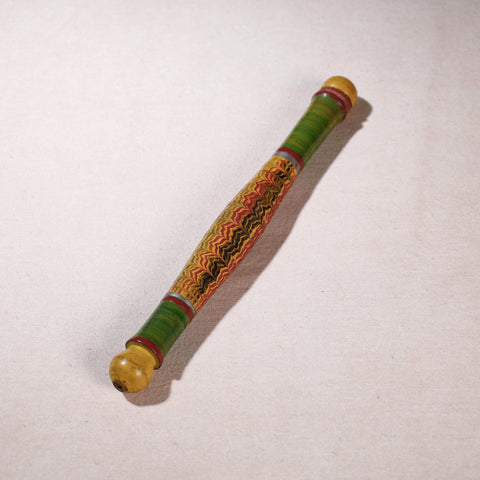  Handmade Lacquered Wooden Belan/बेलन (Chapatti Roller, Rolling Pin - Small) 