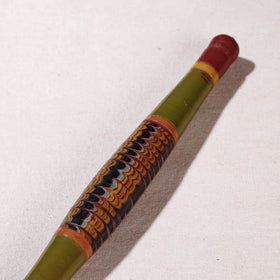  Handmade Lacquered Wooden Belan/बेलन (Chapatti Roller, Rolling Pin - Small) 