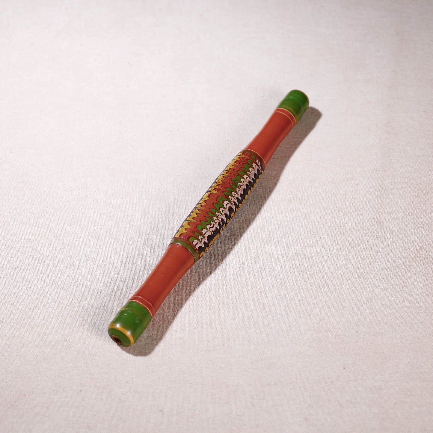  Handmade Lacquered Wooden Belan/बेलन (Chapatti Roller, Rolling Pin - Small) 