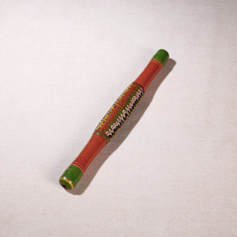  Handmade Lacquered Wooden Belan/बेलन (Chapatti Roller, Rolling Pin - Small) 