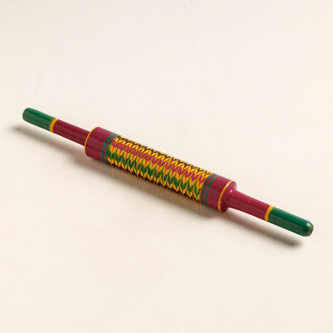  Handmade Lacquered Wooden Belan/बेलन (Chapatti Roller, Rolling Pin) 
