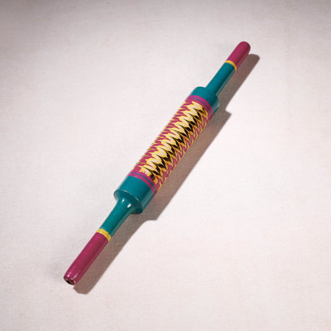  Handmade Lacquered Wooden Belan/बेलन (Chapatti Roller, Rolling Pin) 