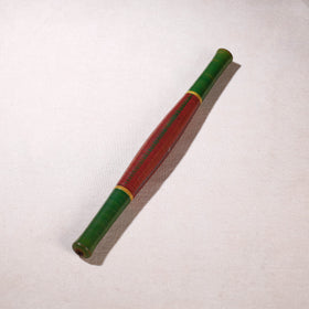  Handmade Lacquered Wooden Belan/बेलन (Chapatti Roller, Rolling Pin - Small) 