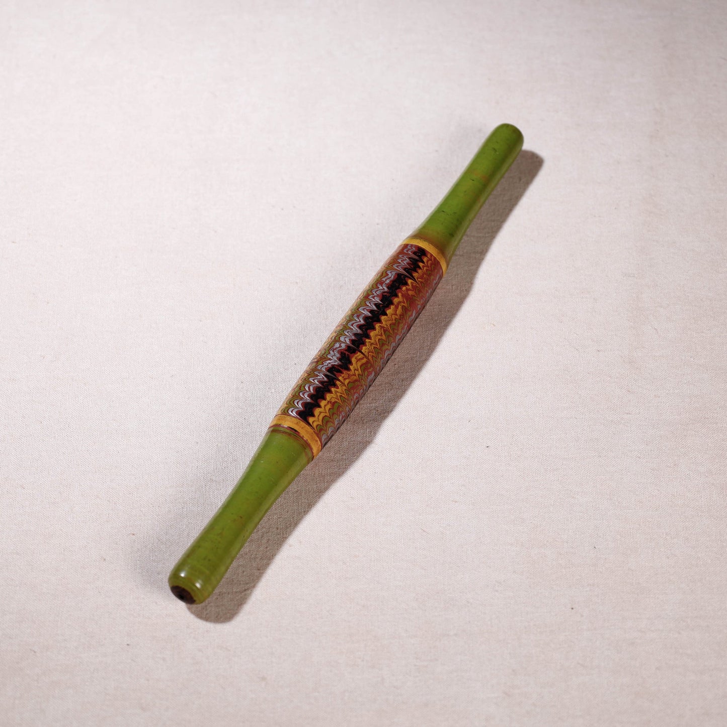  Handmade Lacquered Wooden Belan/बेलन (Chapatti Roller, Rolling Pin - Small) 