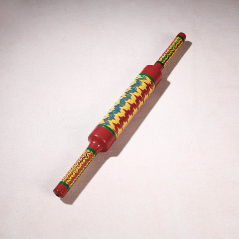  Handmade Lacquered Wooden Belan/बेलन (Chapatti Roller, Rolling Pin) 