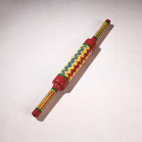  Handmade Lacquered Wooden Belan/बेलन (Chapatti Roller, Rolling Pin) 
