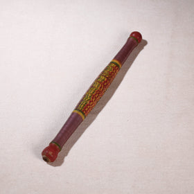  Handmade Lacquered Wooden Belan/बेलन (Chapatti Roller, Rolling Pin - Small) 