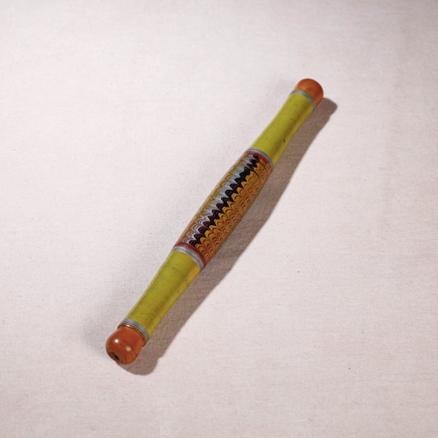  Handmade Lacquered Wooden Belan/बेलन (Chapatti Roller, Rolling Pin - Small) 