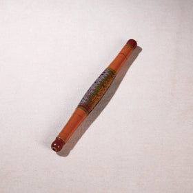  Handmade Lacquered Wooden Belan/बेलन (Chapatti Roller, Rolling Pin - Small) 