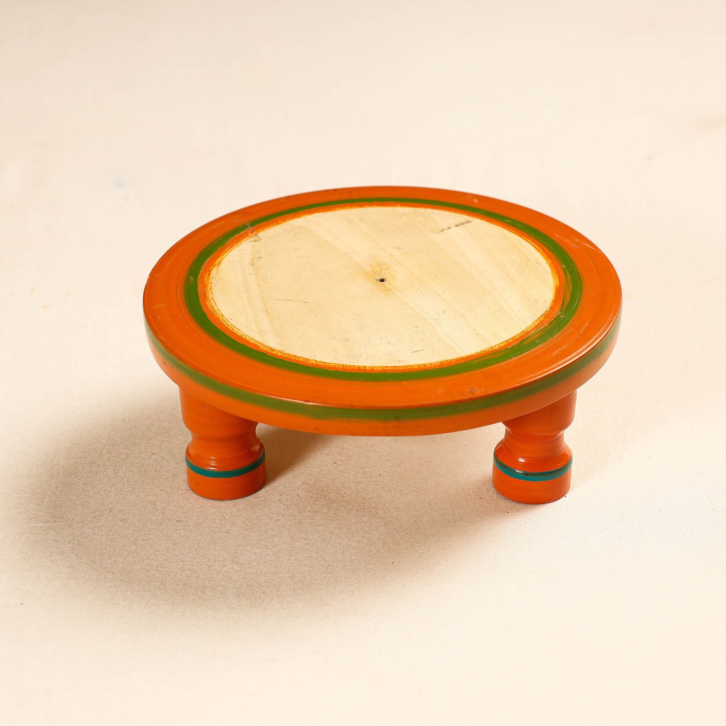  Handmade Lacquered Wooden Chakla 