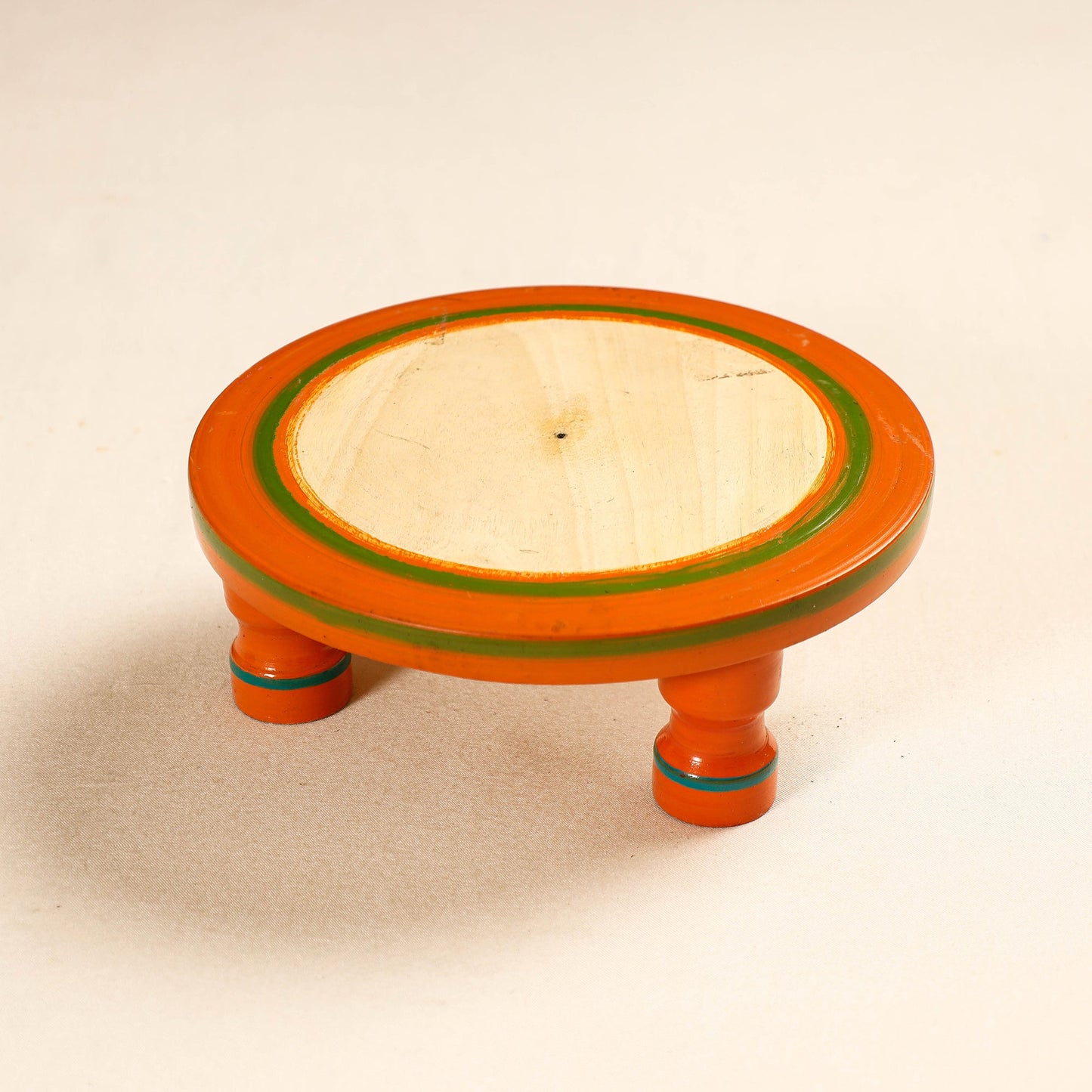  Handmade Lacquered Wooden Chakla 