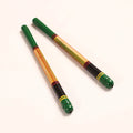 Handmade Lacquered Wooden Garba Dandiya Sticks (Set of 2) 
