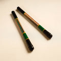  Handmade Lacquered Wooden Garba Dandiya Sticks 