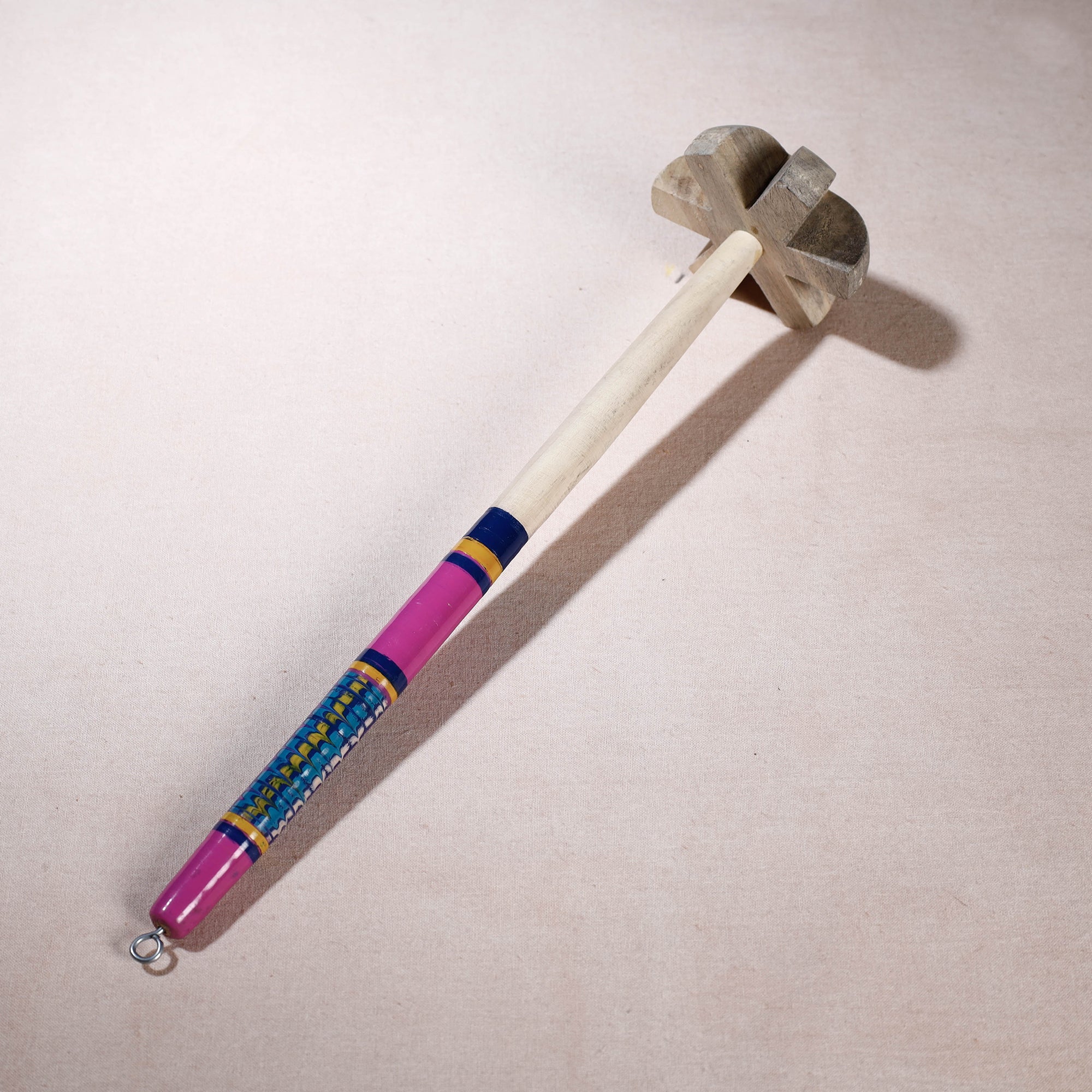 Handmade Lacquered Wooden Hand Blender/Mathani Rai