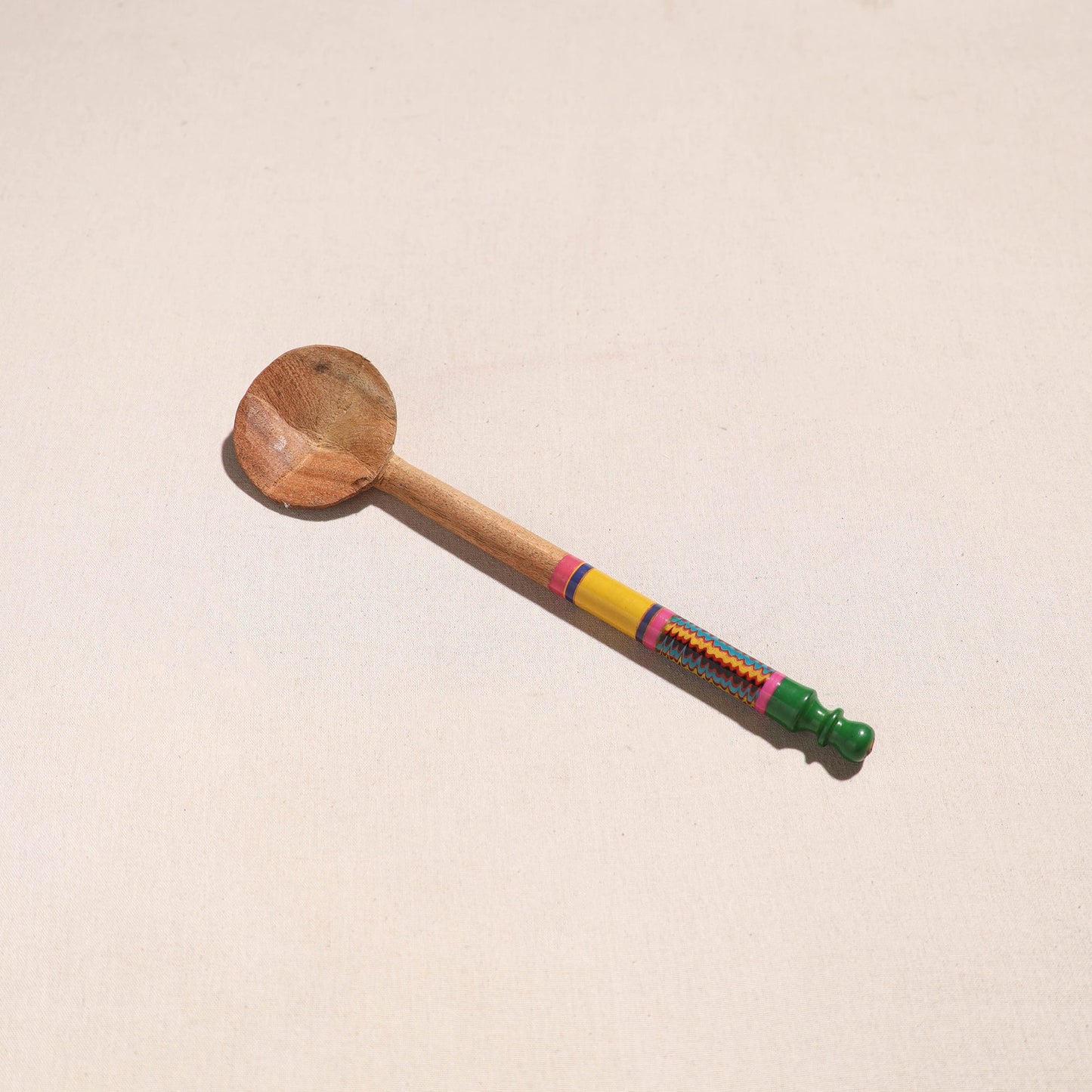 Buy Handmade Lacquered Wooden Ladle Spoon 