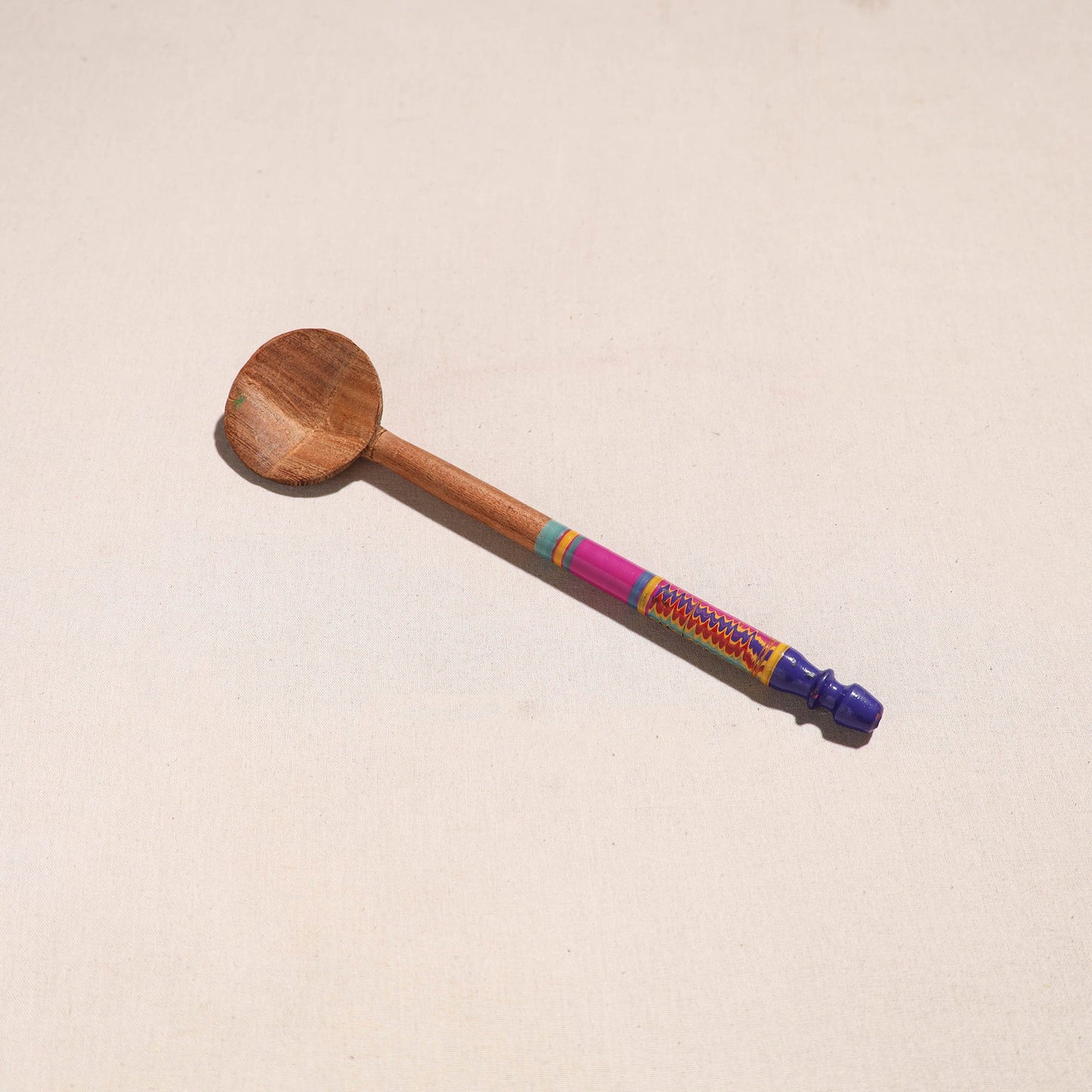Buy Handmade Lacquered Wooden Ladle Spoon 