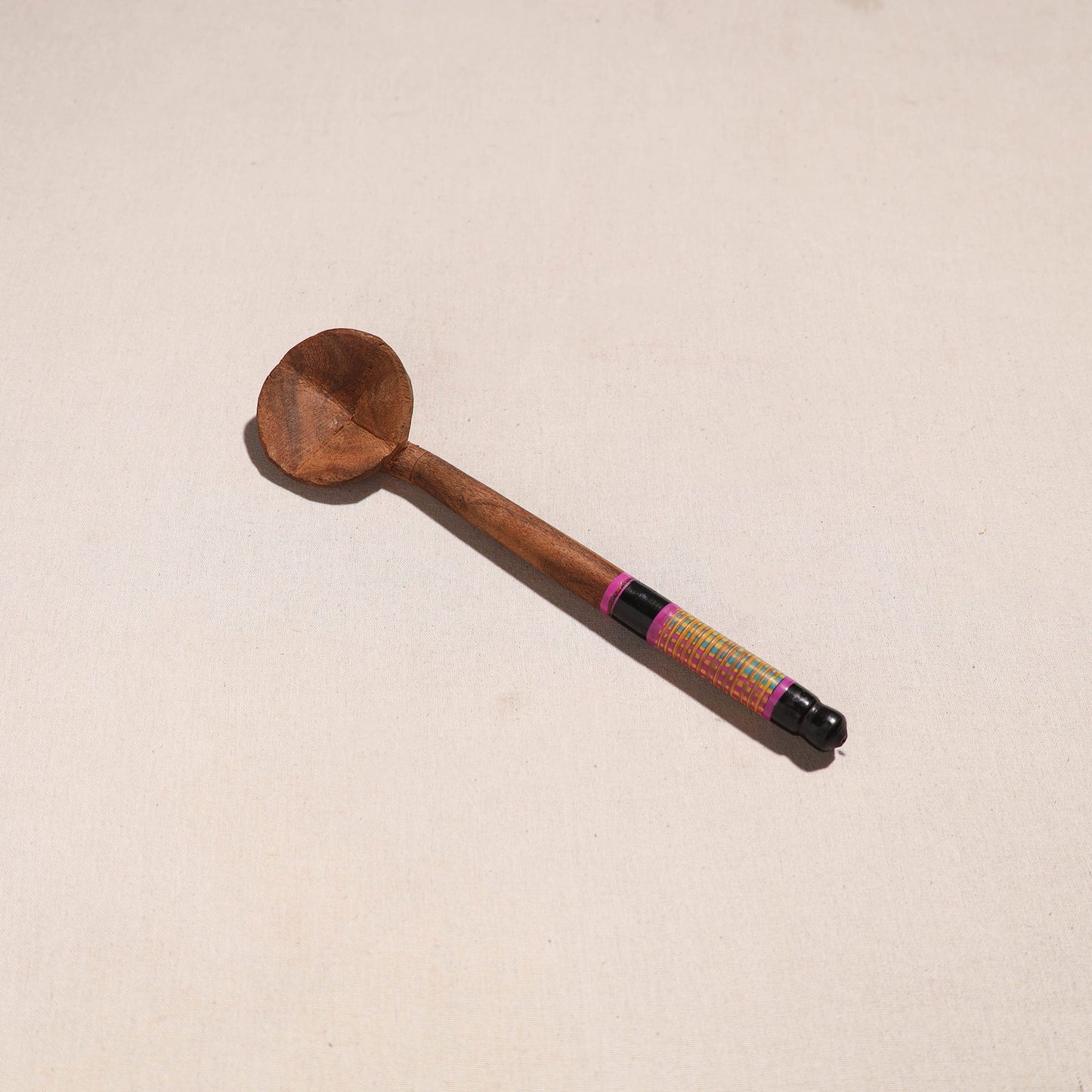 Buy Handmade Lacquered Wooden Ladle Spoon 