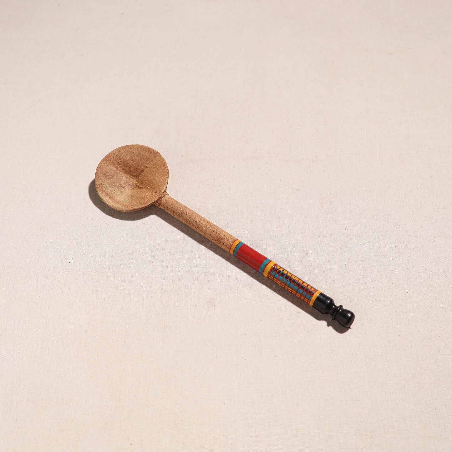 Buy Handmade Lacquered Wooden Ladle Spoon 