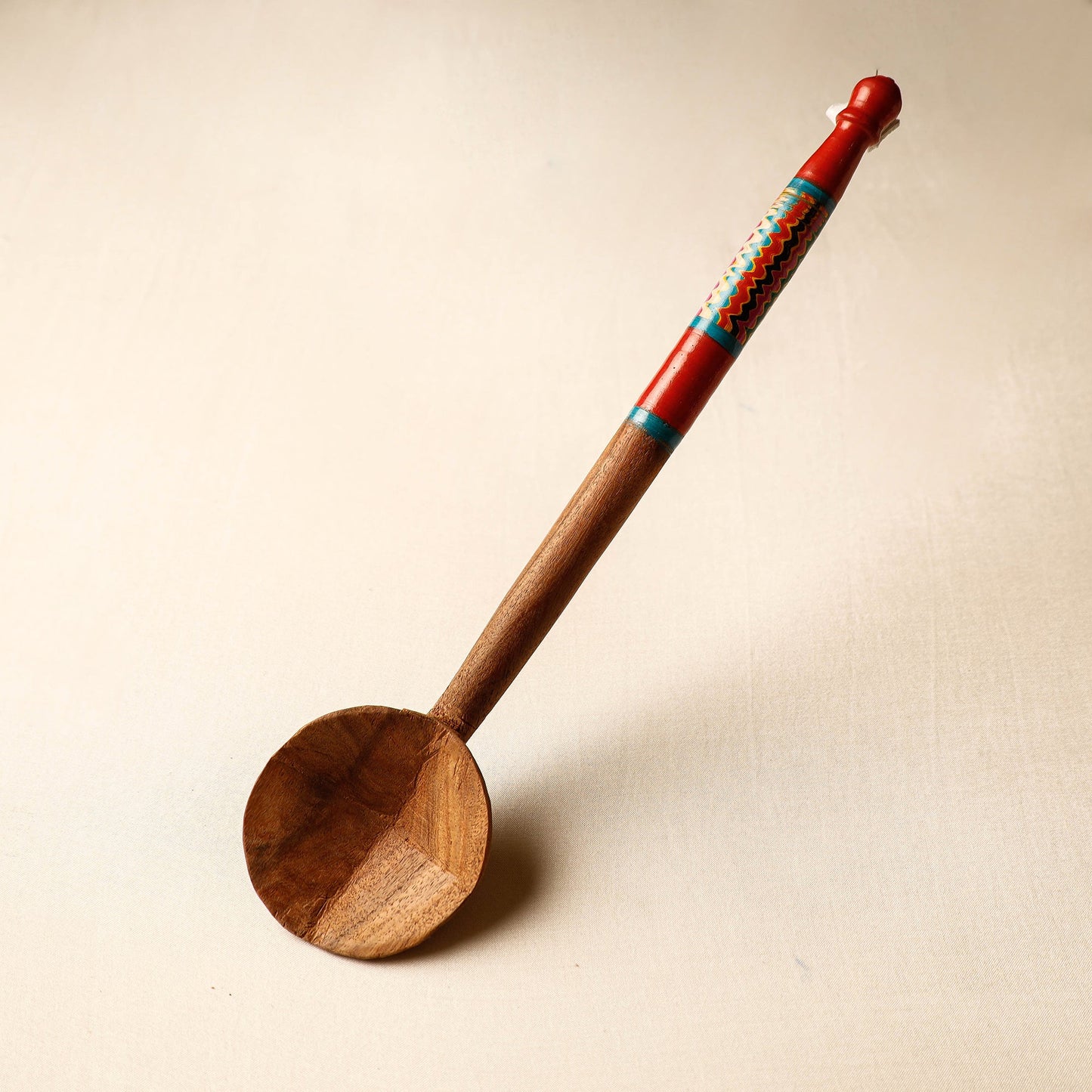 Buy Handmade Lacquered Wooden Ladle Spoon 