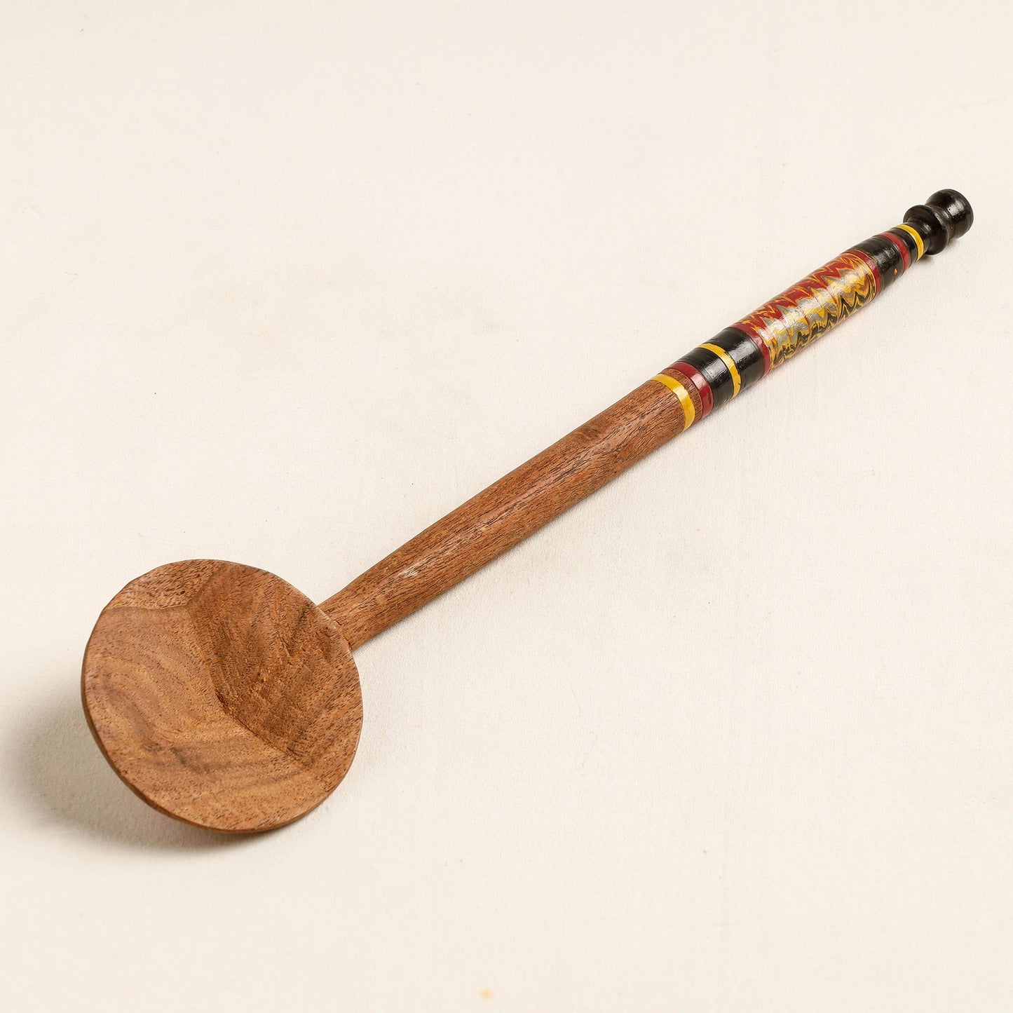 Buy Handmade Lacquered Wooden Ladle Spoon 
