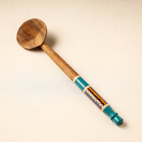 Buy Handmade Lacquered Wooden Ladle Spoon 