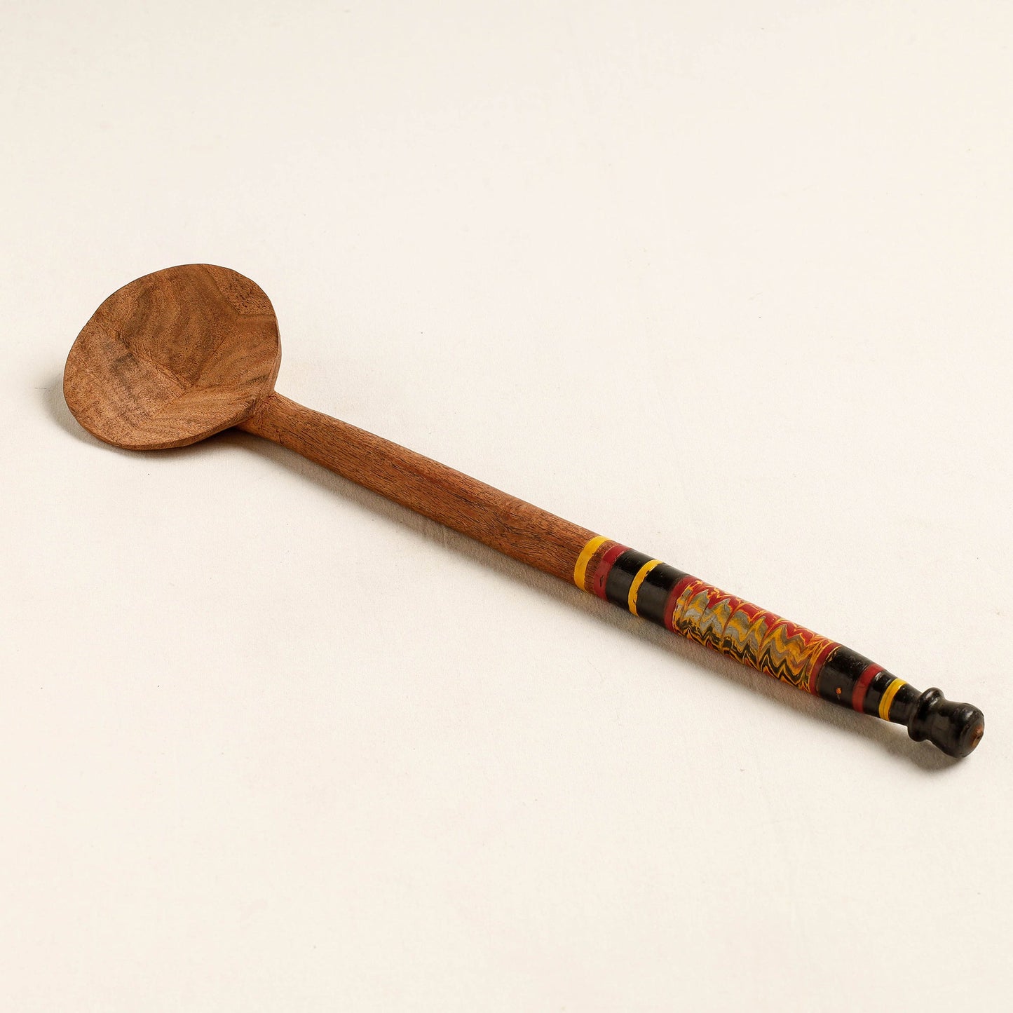 Buy Handmade Lacquered Wooden Ladle Spoon 