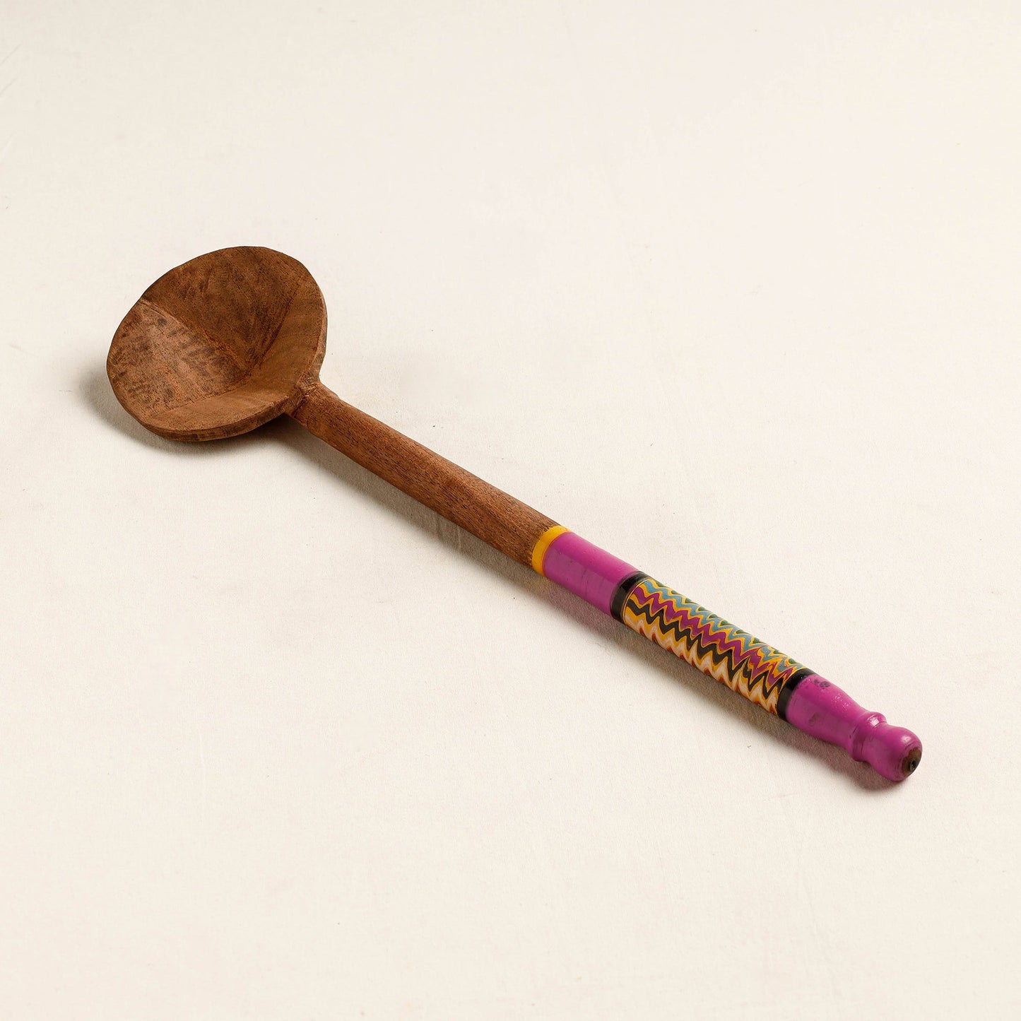 Buy Handmade Lacquered Wooden Ladle Spoon 