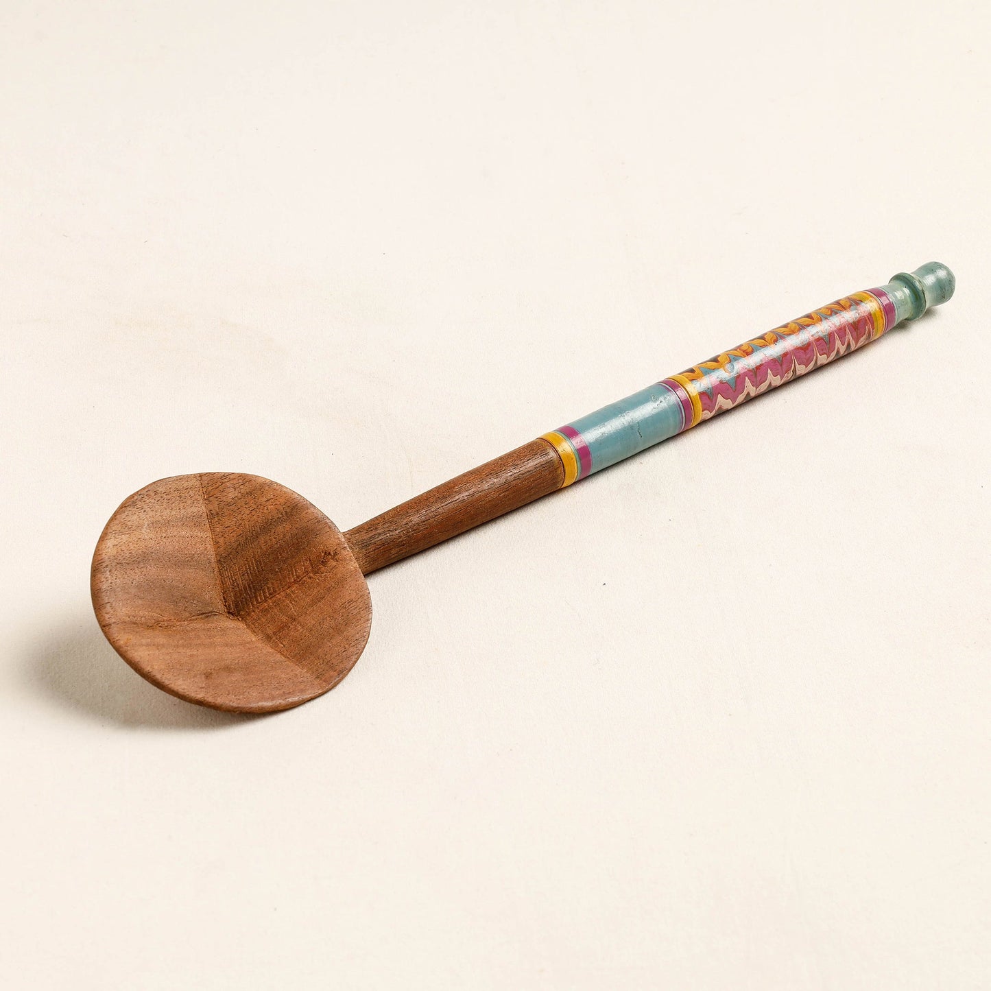 Buy Handmade Lacquered Wooden Ladle Spoon 