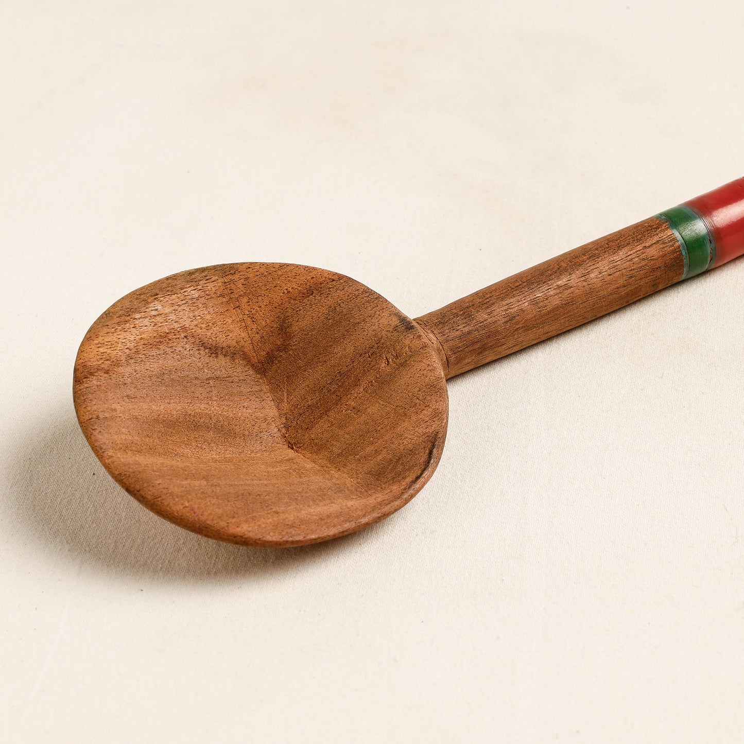 Buy Handmade Lacquered Wooden Ladle Spoon 