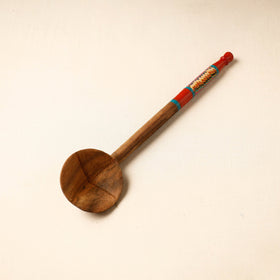 Buy Handmade Lacquered Wooden Ladle Spoon 