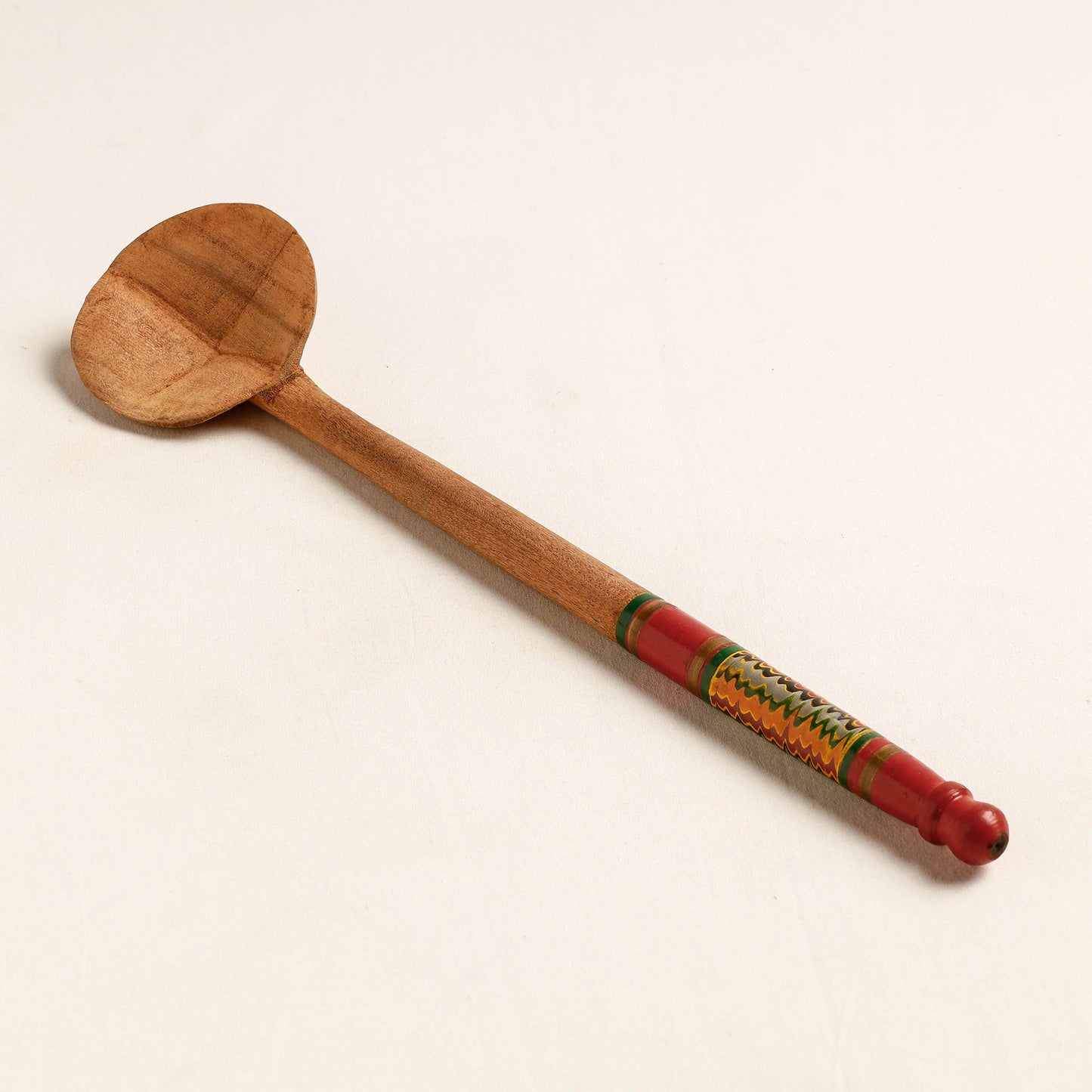 Buy Handmade Lacquered Wooden Ladle Spoon 