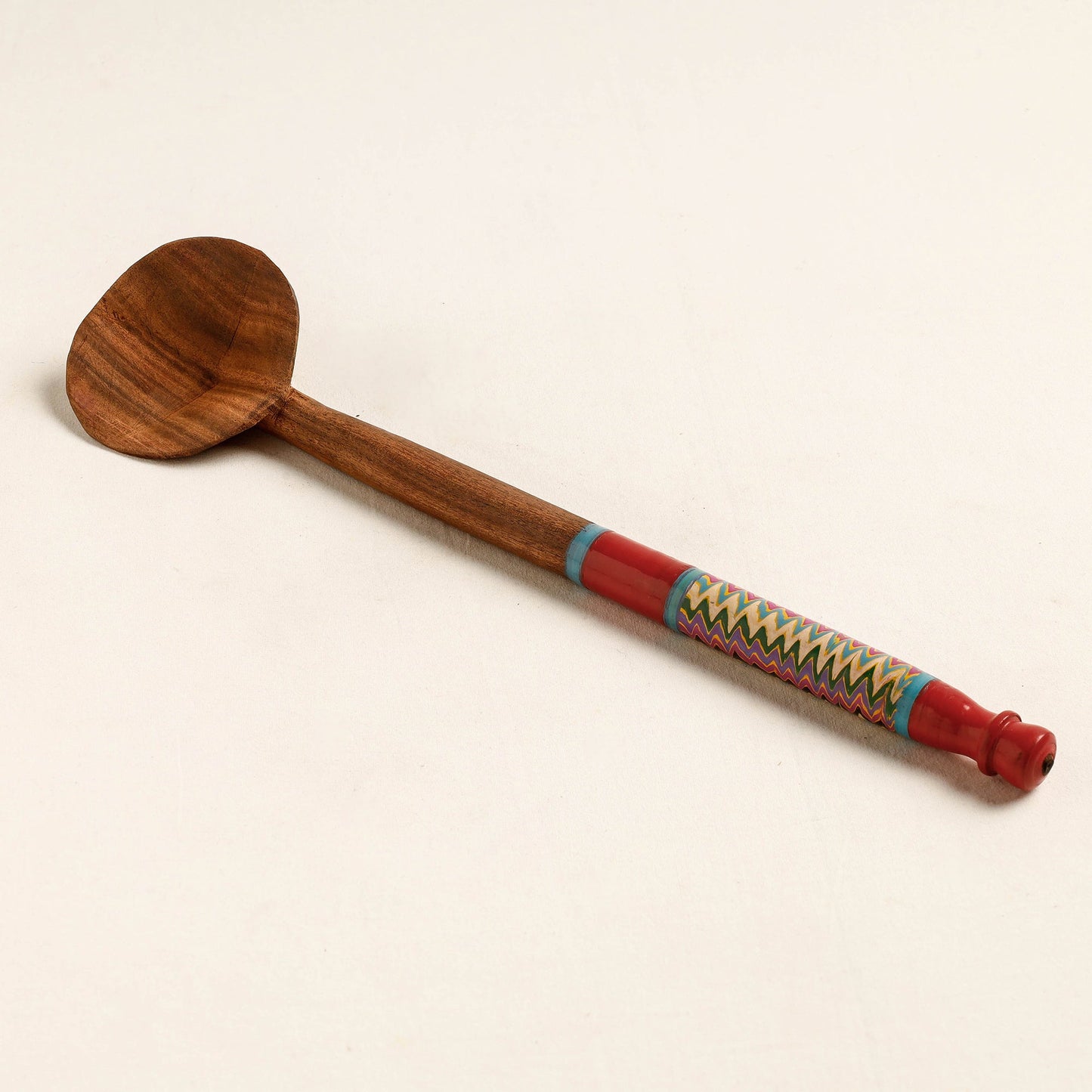 Buy Handmade Lacquered Wooden Ladle Spoon 