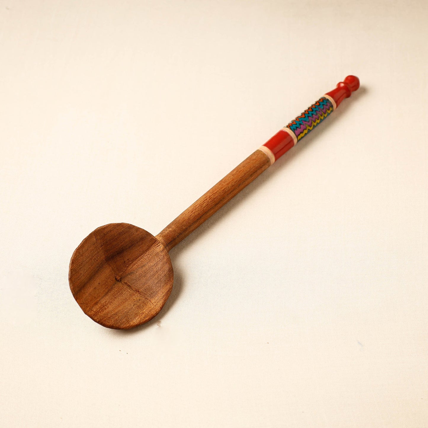 Buy Handmade Lacquered Wooden Ladle Spoon 