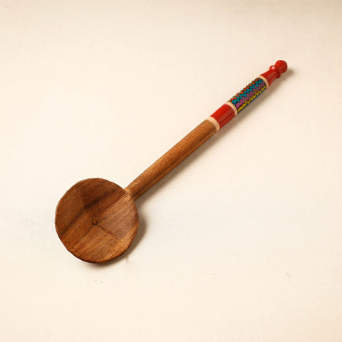 Buy Handmade Lacquered Wooden Ladle Spoon 