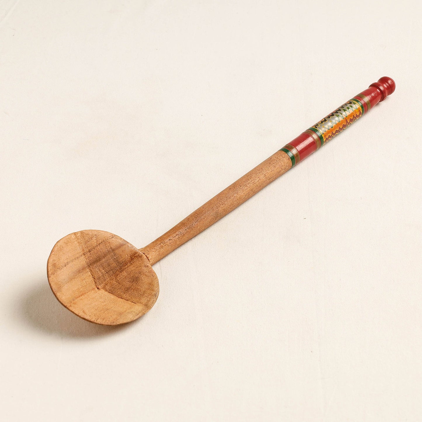 Buy Handmade Lacquered Wooden Ladle Spoon 