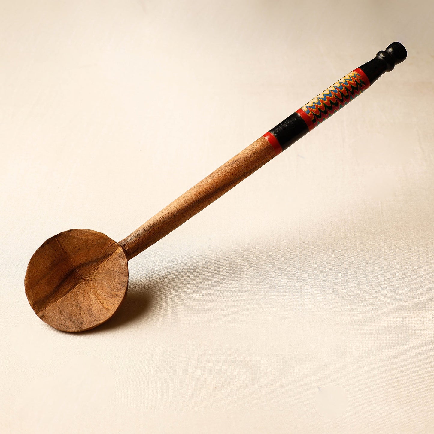 Buy Handmade Lacquered Wooden Ladle Spoon 