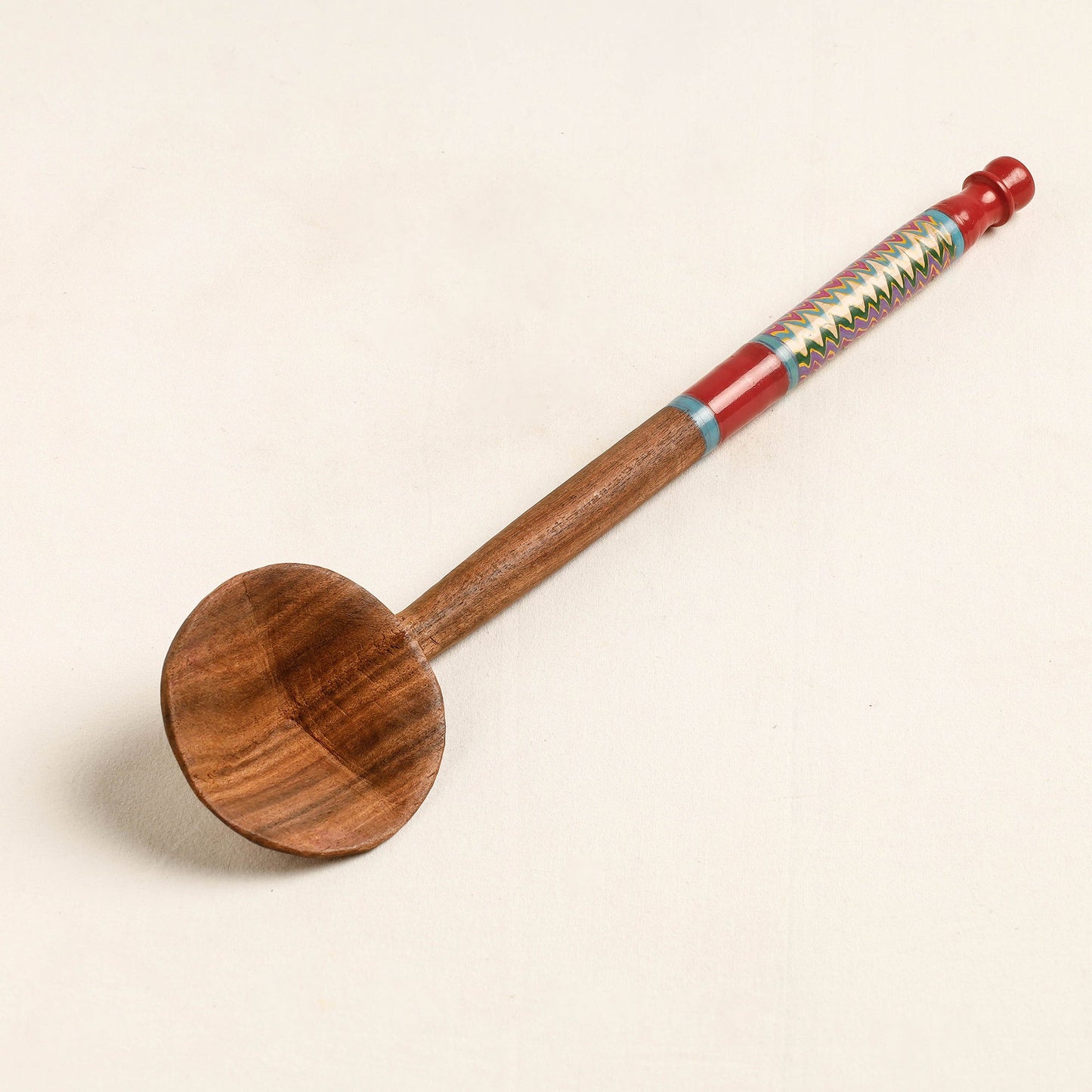 Buy Handmade Lacquered Wooden Ladle Spoon 