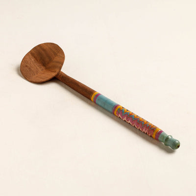 Buy Handmade Lacquered Wooden Ladle Spoon 