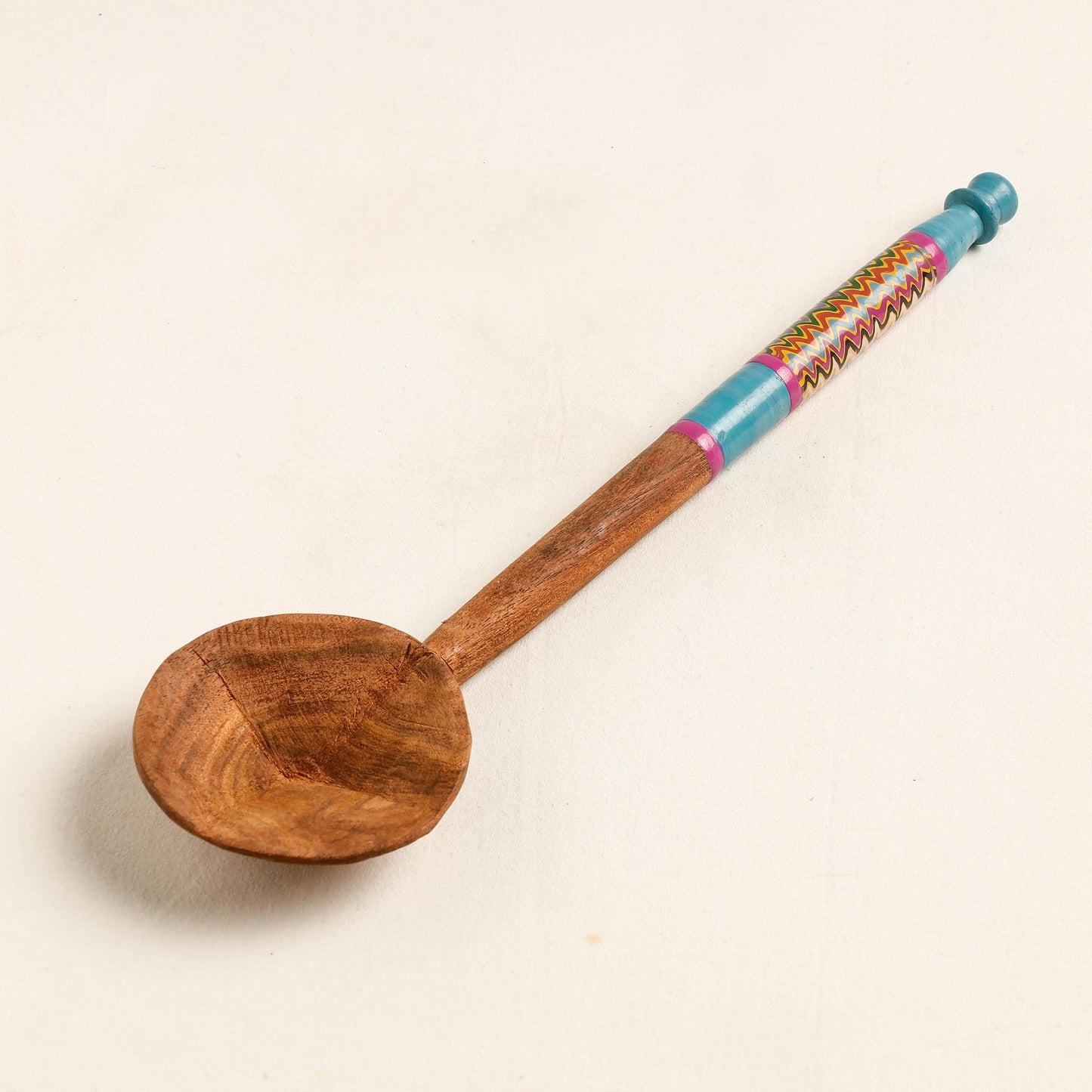 Buy Handmade Lacquered Wooden Ladle Spoon 
