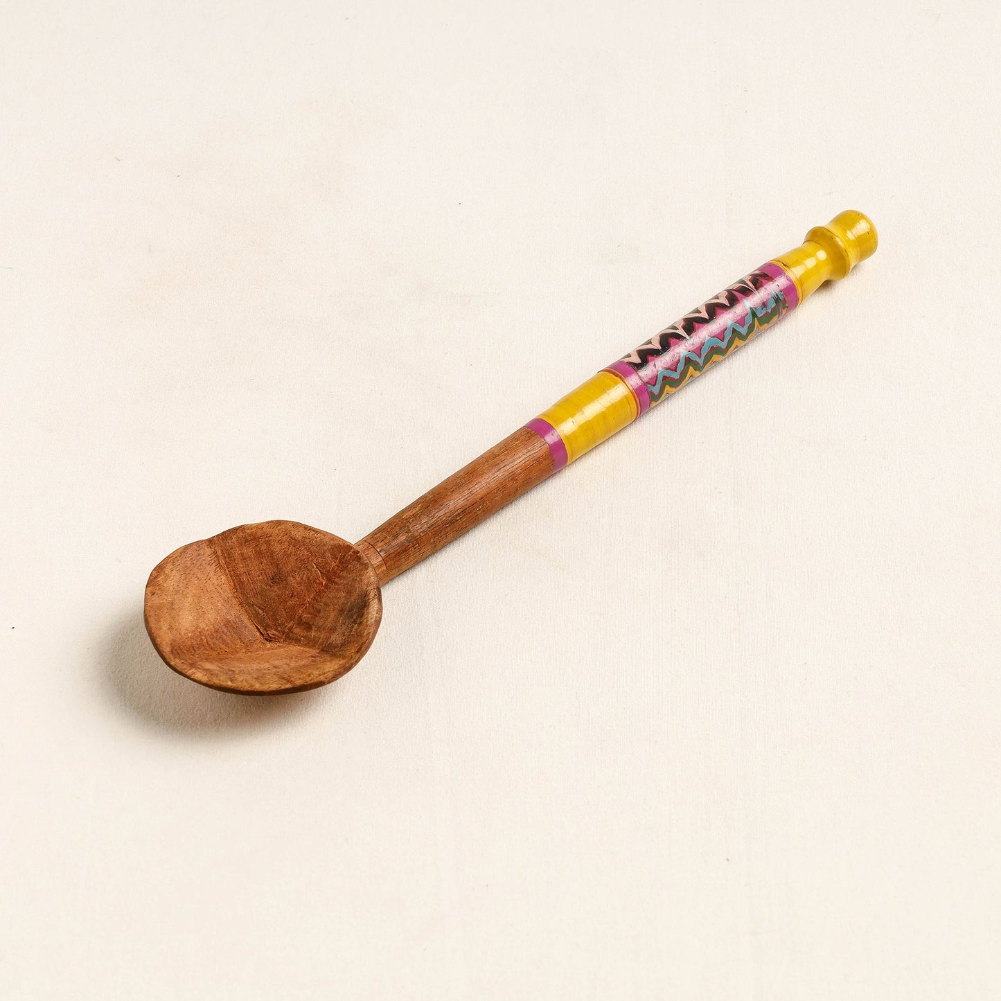 Buy Handmade Lacquered Wooden Ladle Spoon 