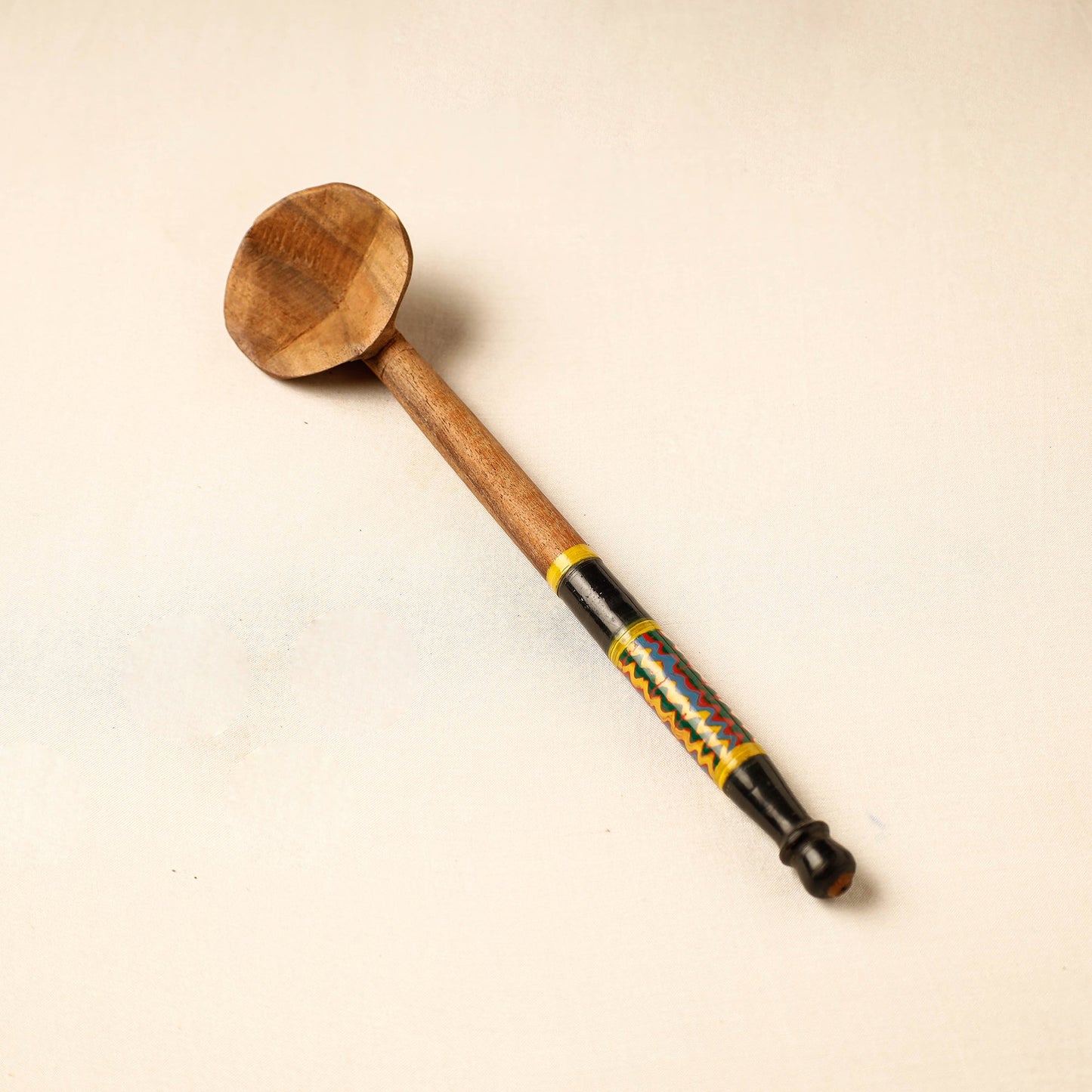 Buy Handmade Lacquered Wooden Ladle Spoon 